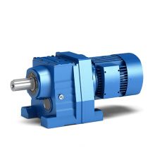 4kw 30rpm ratio 47.58 380V 50HZ manufacturer R series helical gear reducer with electric motor